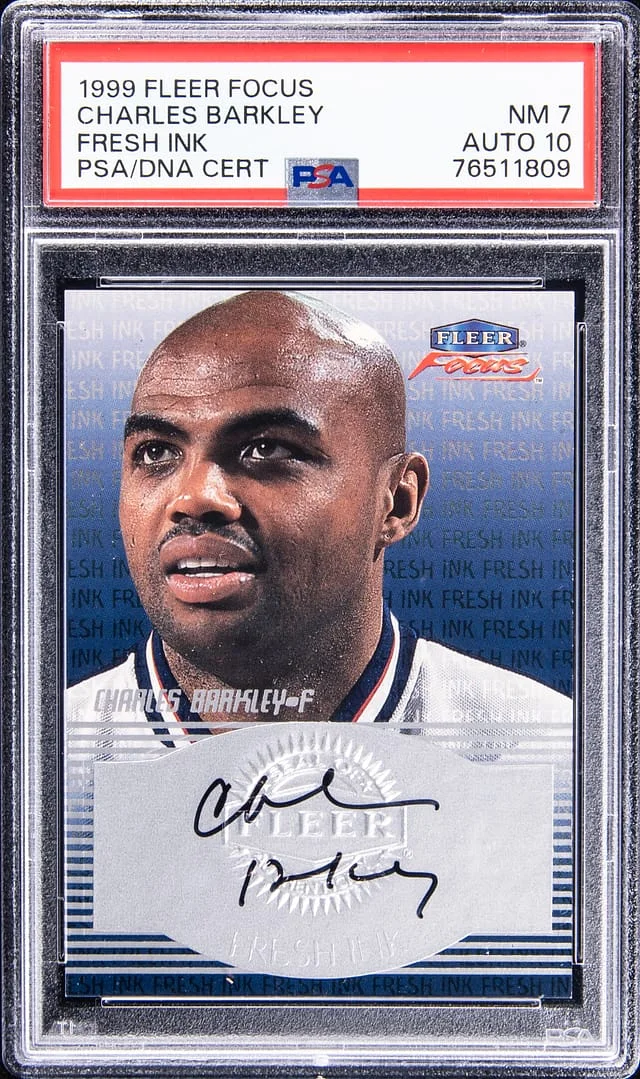 1999-00 Fleer Focus Fresh Ink Charles Barkley #no-number card image