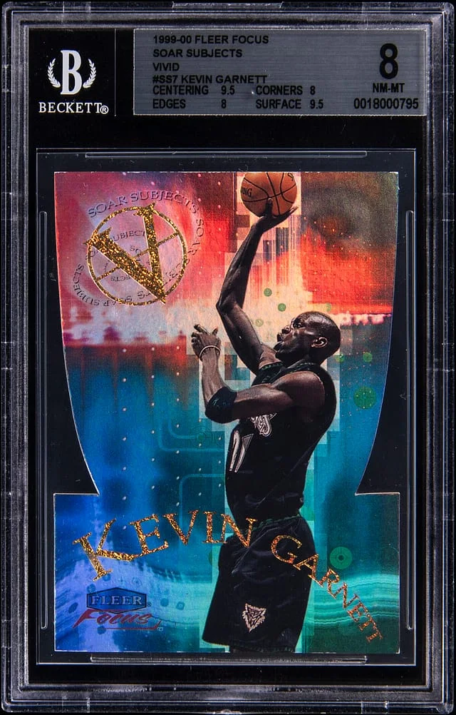 1999-00 Fleer Focus Kevin Garnett Soar Subjects Vivid #SS7 card image