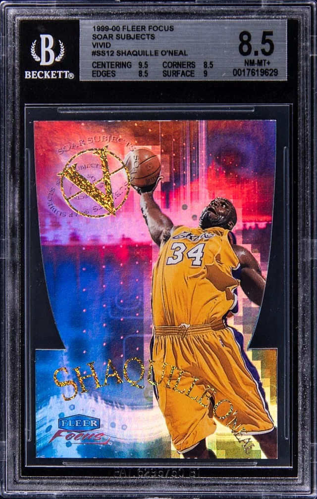 1999-00 Fleer Focus Shaquille O'Neal Soar Subjects Vivid #SS12 card image