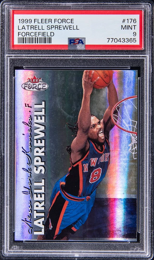 1999-00 Fleer Latrell Sprewell Force Forcefield #176 card image