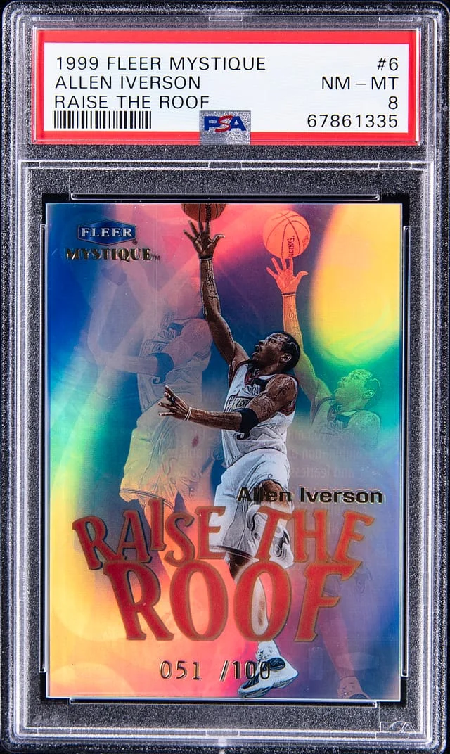 1999-00 Fleer Mystique Allen Iverson Raise The Roof #6 card image