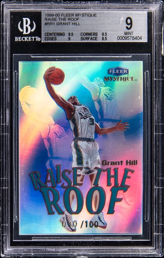 1999-00 Fleer Mystique Grant Hill Raise the Roof #RR1 card image