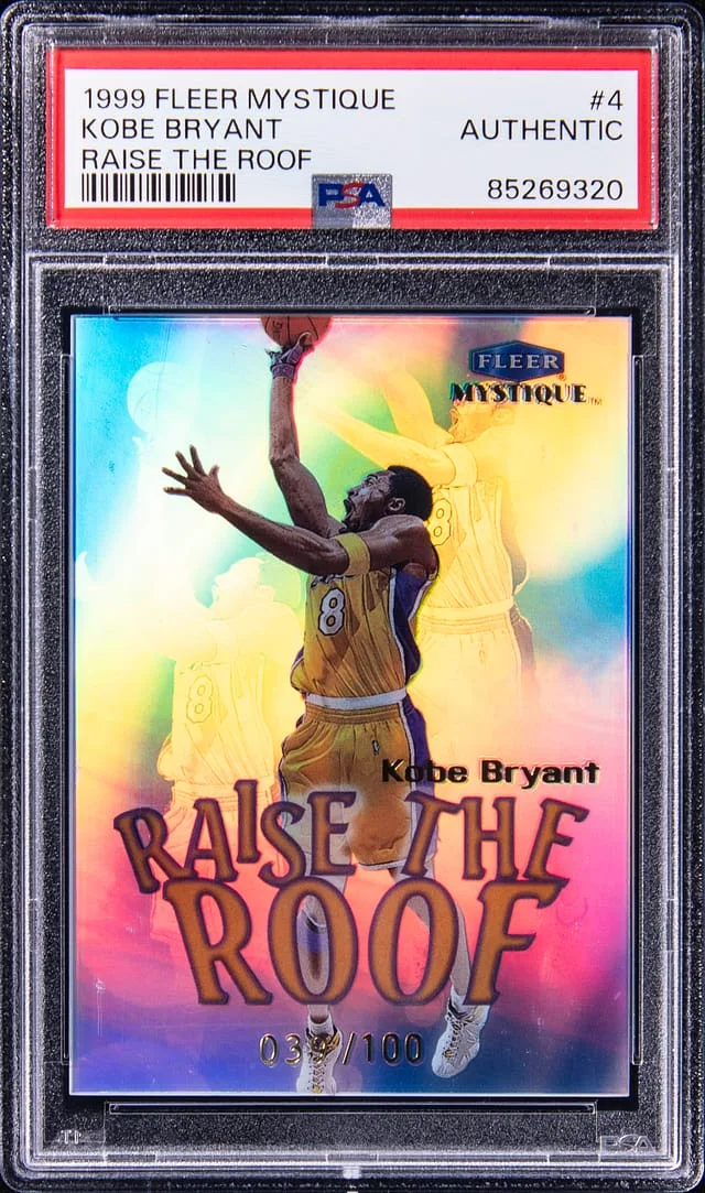 1999-00 Fleer Mystique Kobe Bryant Raise The Roof #4 card image