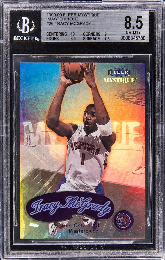 1999-00 Fleer Mystique Tracy McGrady Masterpiece #26M card image