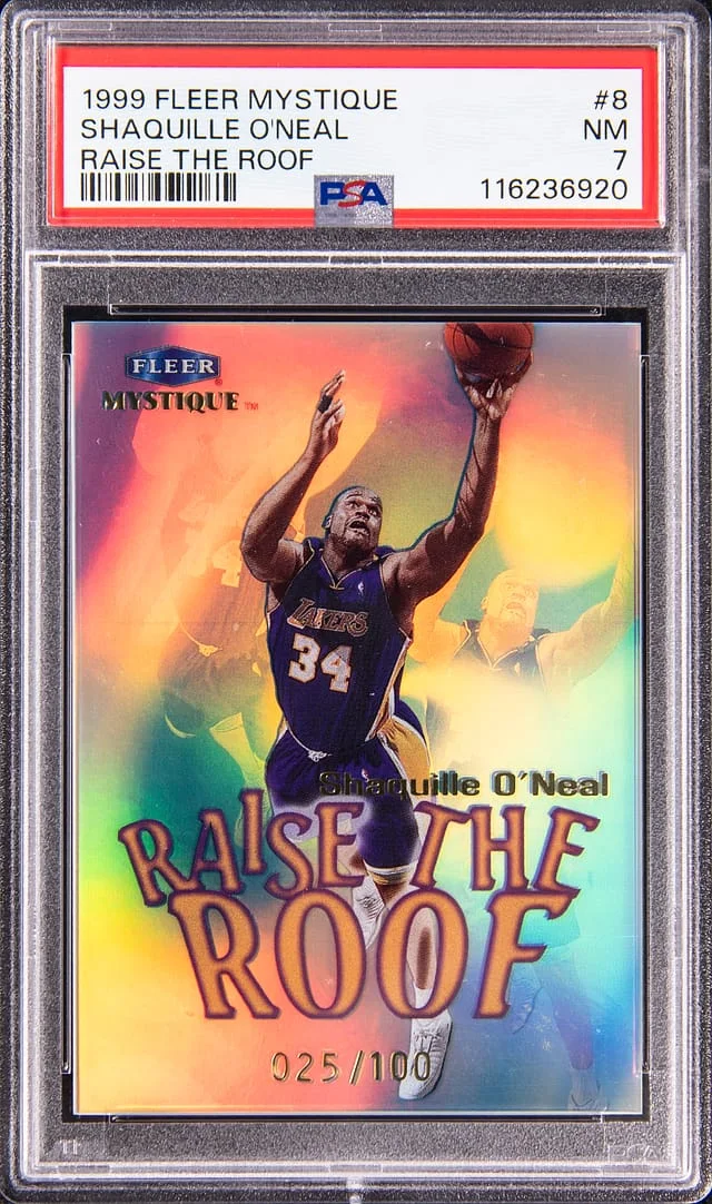 1999-00 Fleer Shaquille O'Neal Mustique Raise The Roof #8 card image