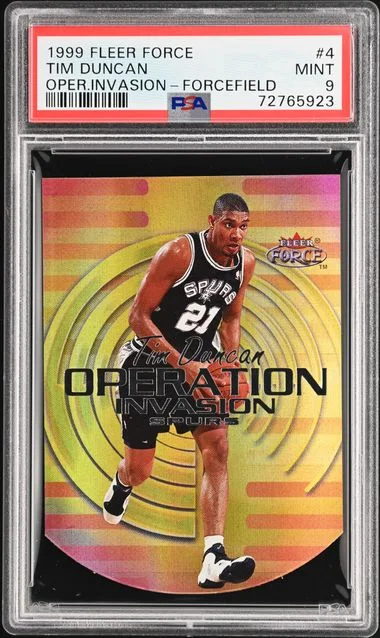 1999-00 Fleer Tim Duncan Force Operation Invasion Forcefield #4 card image