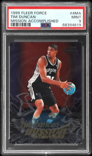 1999-00 Fleer Tim Duncan Force Mission Accomplished #4MA card image