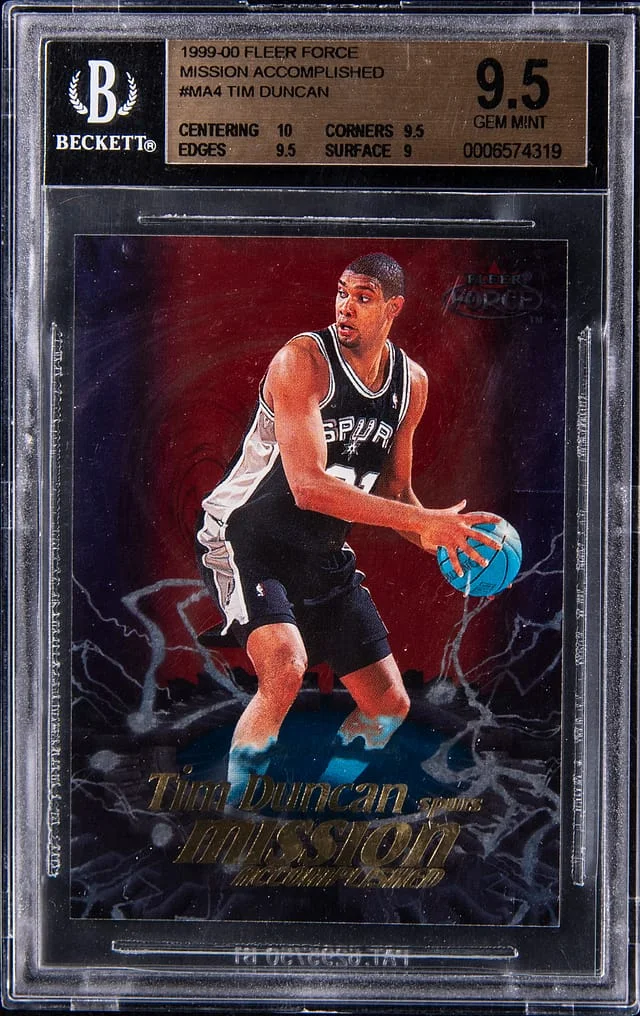 1999-00 Fleer Tim Duncan Force Mission Accomplished #MA4 card image