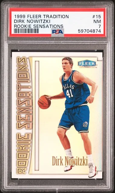 1999-00 Fleer Tradition Dirk Nowitzki Sensations #15 card image