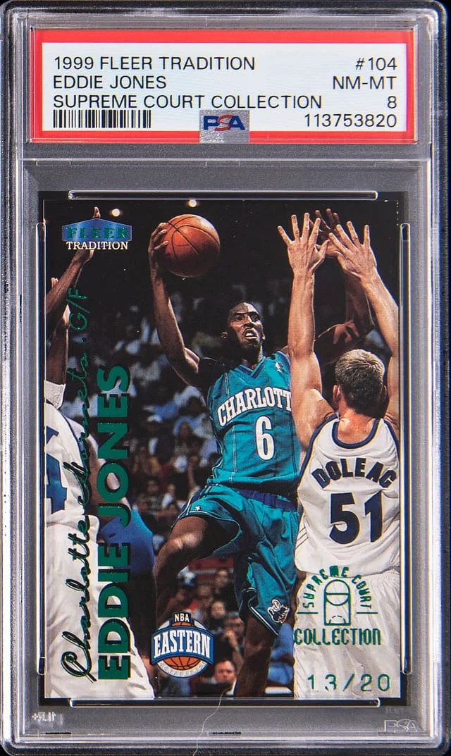 1999-00 Fleer Tradition Eddie Jones Supreme Court Collection #104 card image