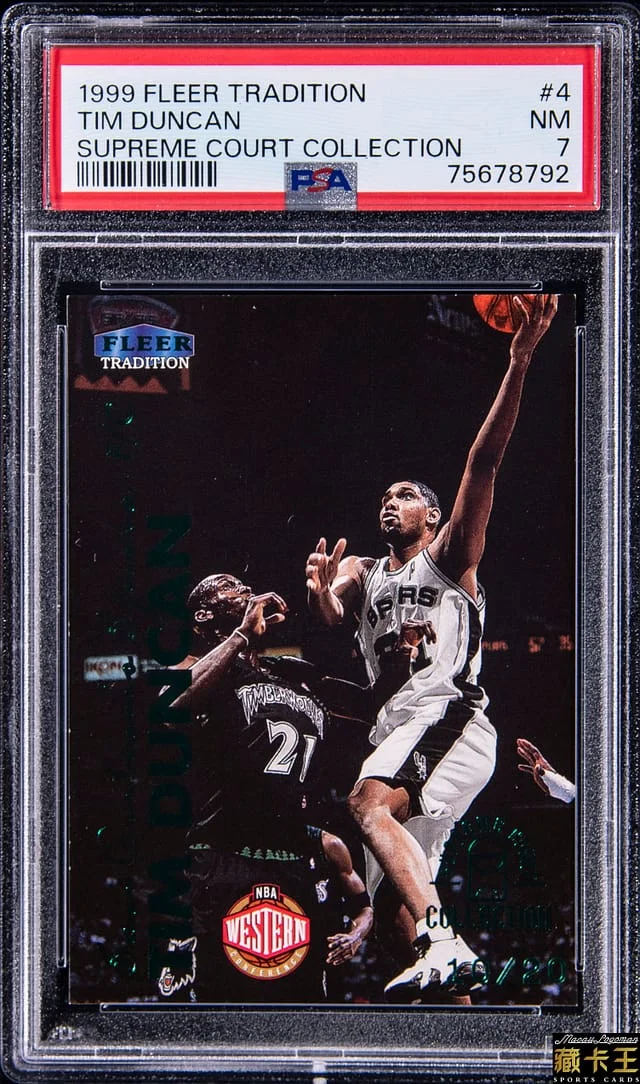 1999-00 Fleer Tradition Tim Duncan Supreme Court Collection #4 card image