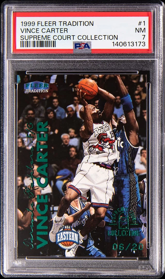 1999-00 Fleer Tradition Vince Carter Supreme Court Collection #1SC card image