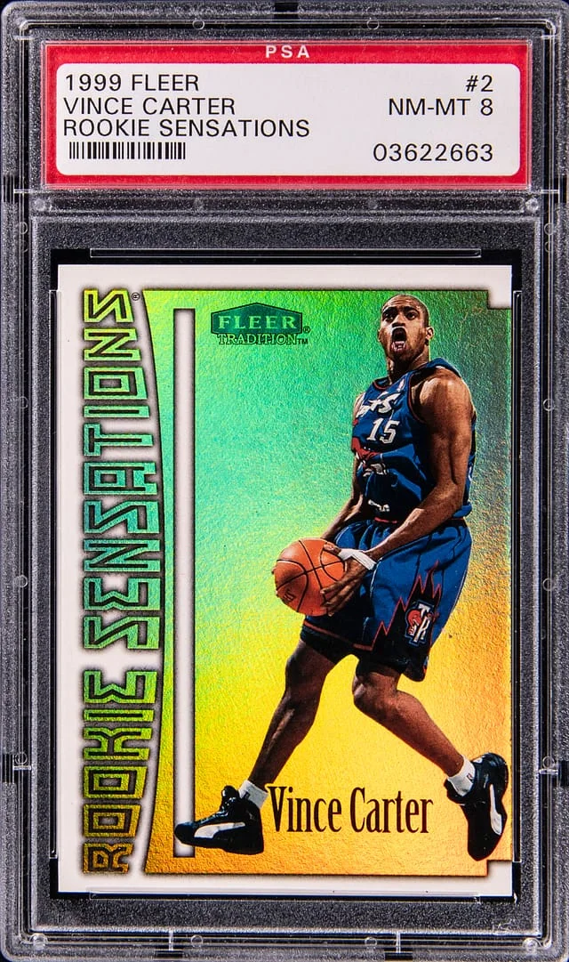 1999-00 Fleer Tradition Vince Carter Sensations #2 card image