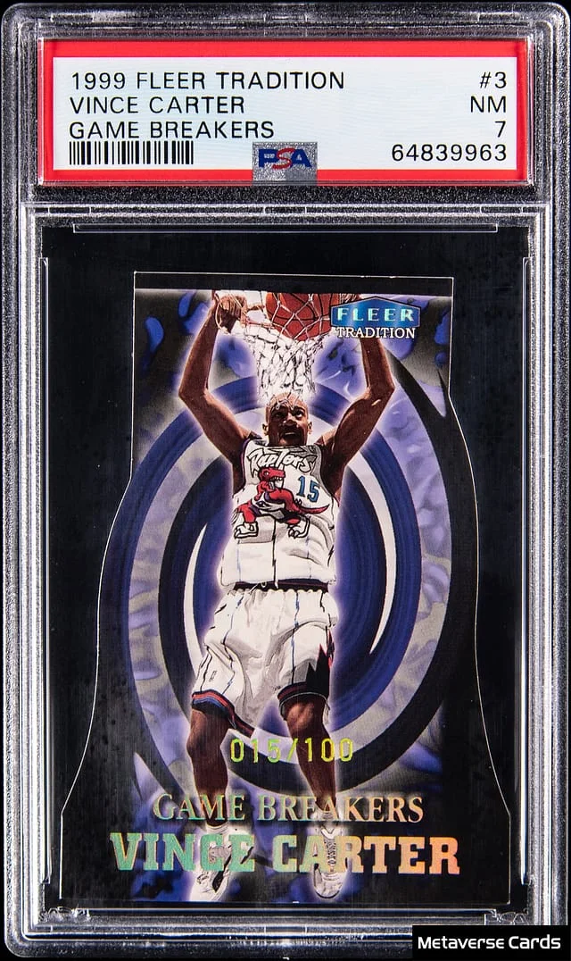 1999-00 Fleer Tradition Vince Carter Game Breakers #3 card image