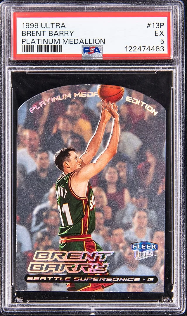 1999-00 Fleer Ultra Brent Barry Platinum Medallion #13P card image