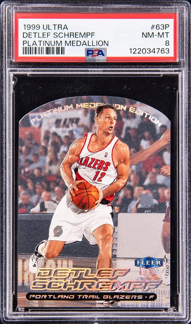 1999-00 Fleer Ultra Detlef Schrempf Platinum Medallion #63P card image