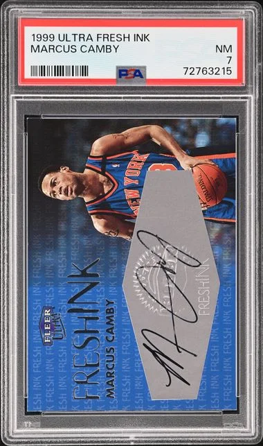 1999-00 Fleer Ultra Fresh Ink Marcus Camby #no-number card image