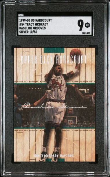 1999-00 Hardcourt Baseline Grooves Silver Tracy McGrady #54 card image
