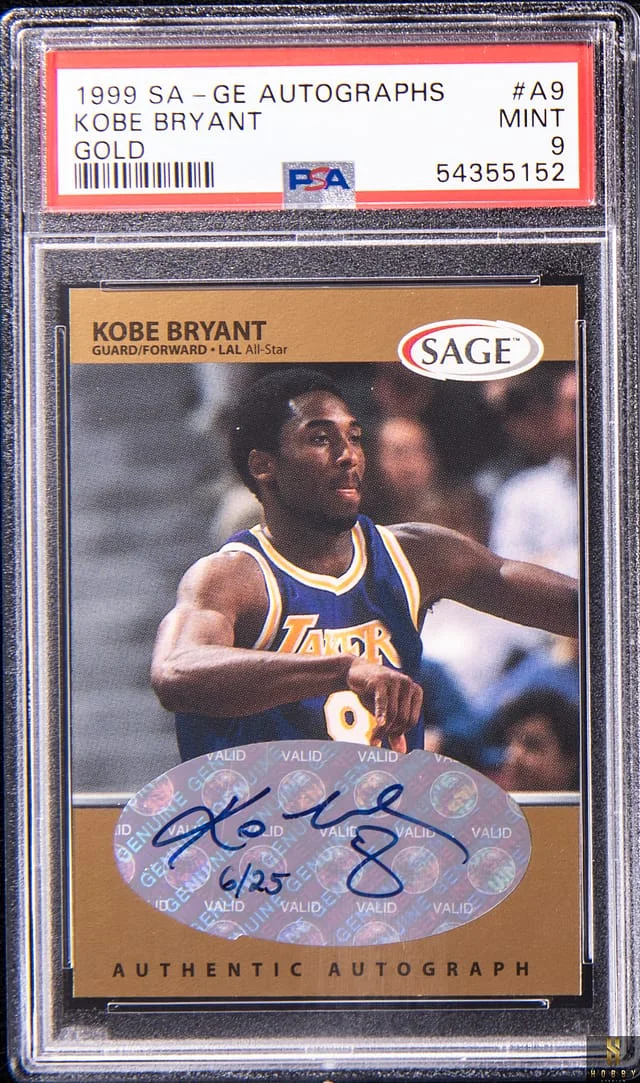 1999-00 Sage Autograph Gold Kobe Bryant #A9 card image