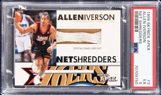 1999-00 SkyBox Allen Iverson Apex Net Shredders #3 card image