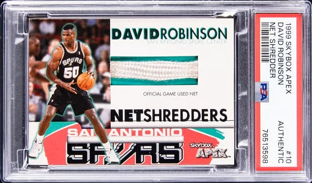 1999-00 SkyBox David Robinson Apex Net Shredders #10 card image