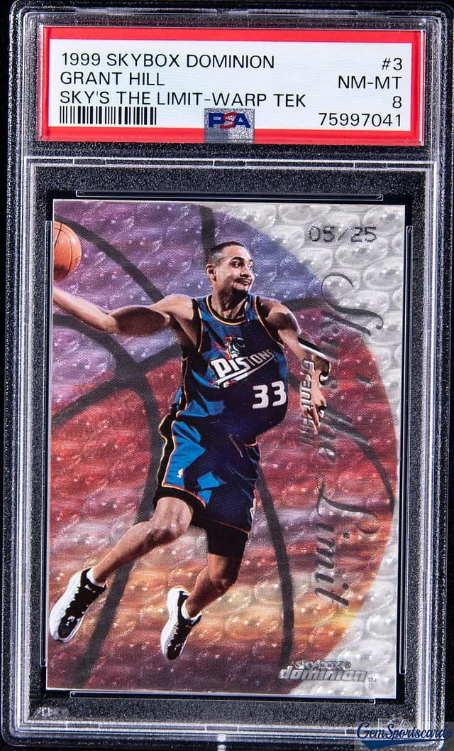 1999-00 SkyBox Dominion Grant Hill Sky's The Limit Warp Tek #3 card image