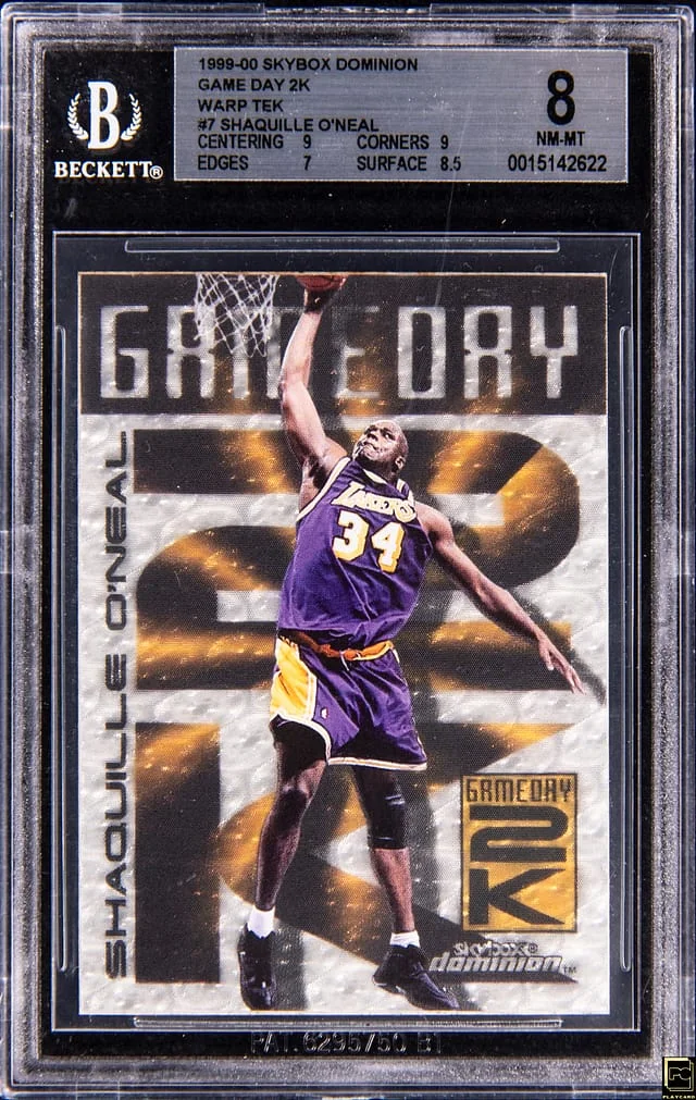1999-00 SkyBox Dominion Shaquille O'Neal Game Day 2k Warp Tek #7 card image