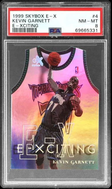 1999-00 SkyBox E-X Kevin Garnett E-Xciting #4 card image