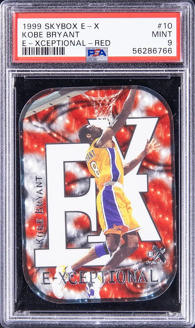 1999-00 SkyBox E-X Kobe Bryant E - XCeptional - Red #10 card image