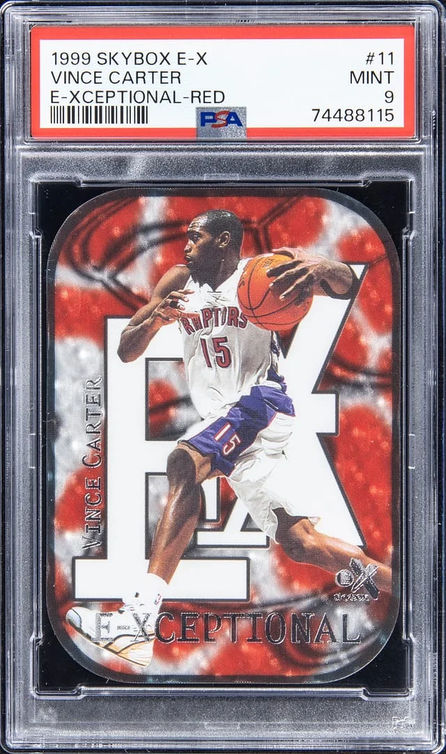 1999-00 SkyBox E-X Vince Carter E-Xceptional - Red #11 card image