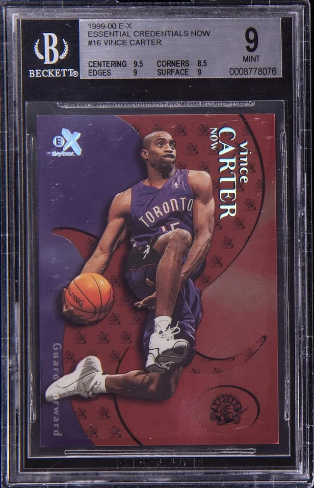 1999-00 SkyBox E-X Vince Carter Essential Credentials Future #16 card image
