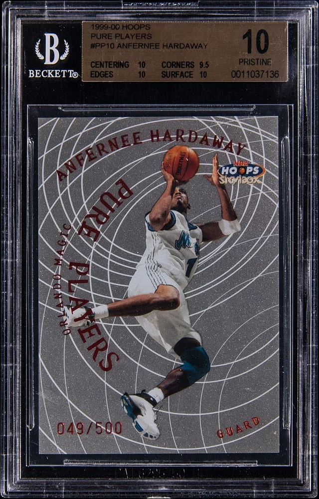 1999-00 SkyBox Hoops Anfernee Hardaway Pure Players #PP10 card image