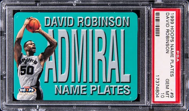 1999-00 SkyBox Hoops David Robinson Name Plates #9 card image