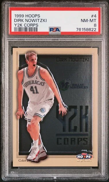 1999-00 SkyBox Hoops Dirk Nowitzki Y2K Corps #4 card image