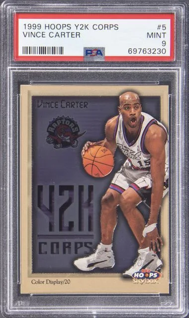 1999-00 SkyBox Hoops Vince Carter Y2K Corps #5 card image