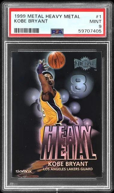 1999-00 SkyBox Kobe Bryant Metal Heavy Metal #1 card image