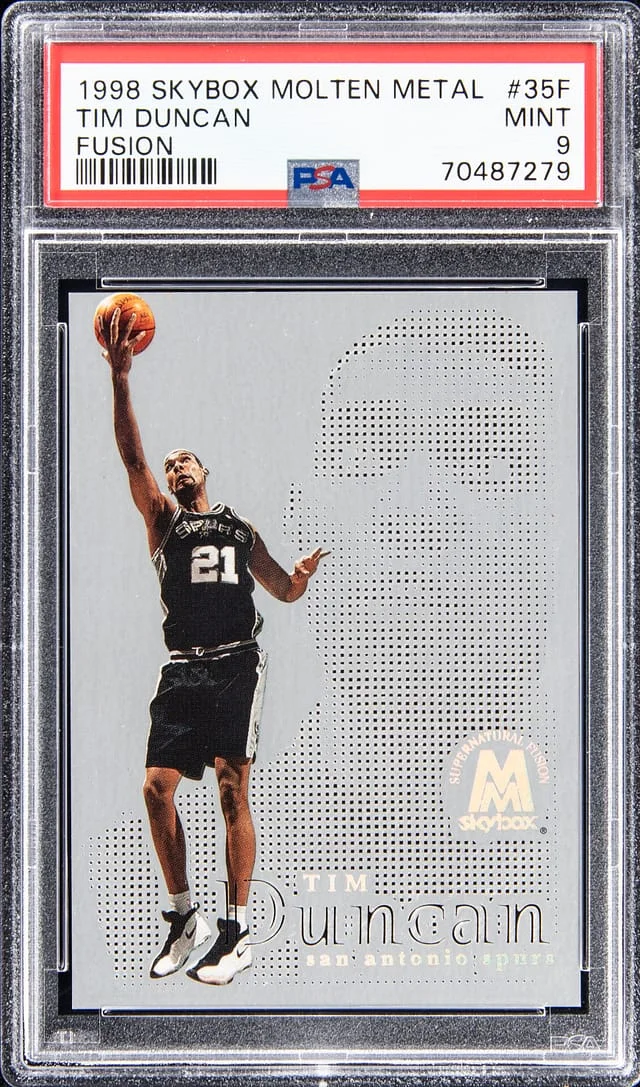 1999-00 SkyBox Molten Metal Tim Duncan Fusion #35F card image