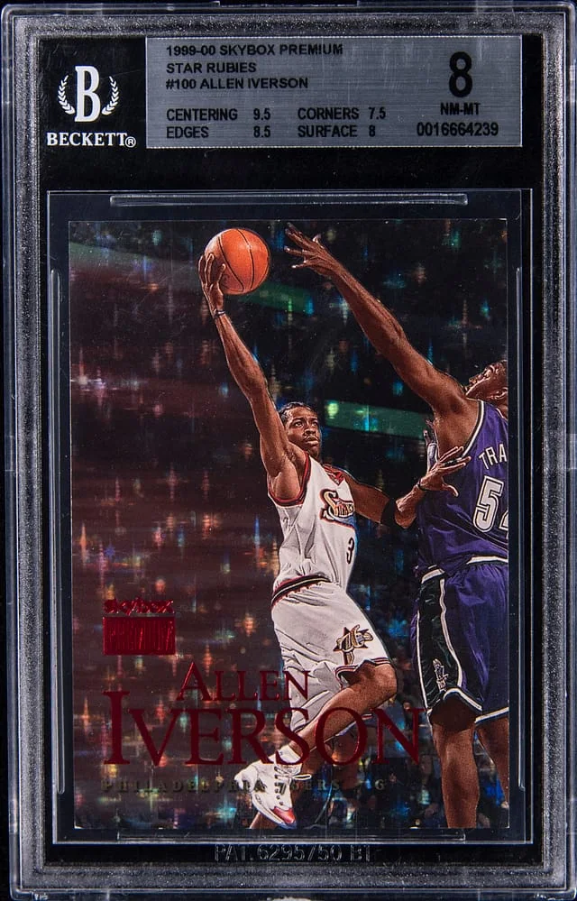 1999-00 SkyBox Premium Allen Iverson Star Rubies #100 card image