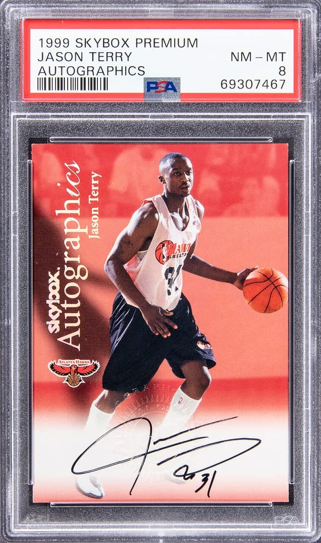 1999-00 SkyBox Premium Autographics Jason Terry #no-number card image