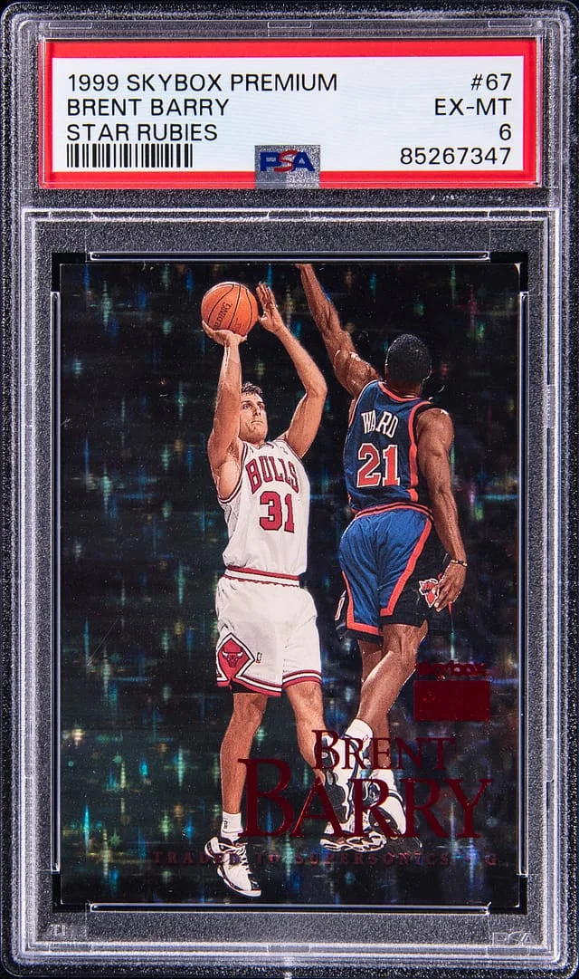 1999-00 SkyBox Premium Brent Barry Star Rubies #67 card image