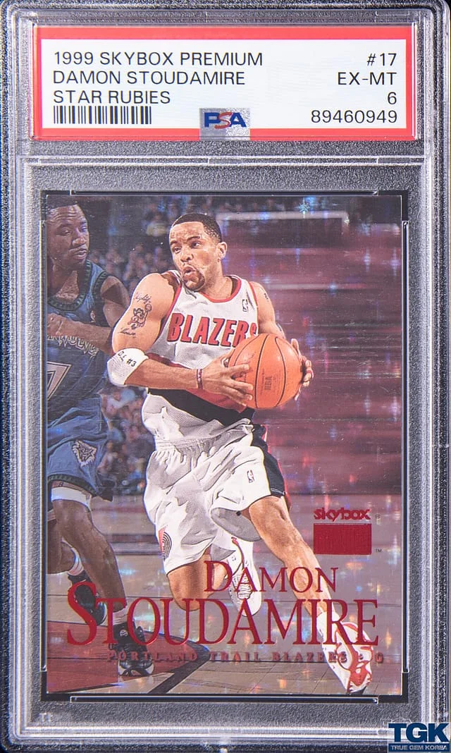 1999-00 SkyBox Premium Damon Stoudamire Star Rubies #17 card image