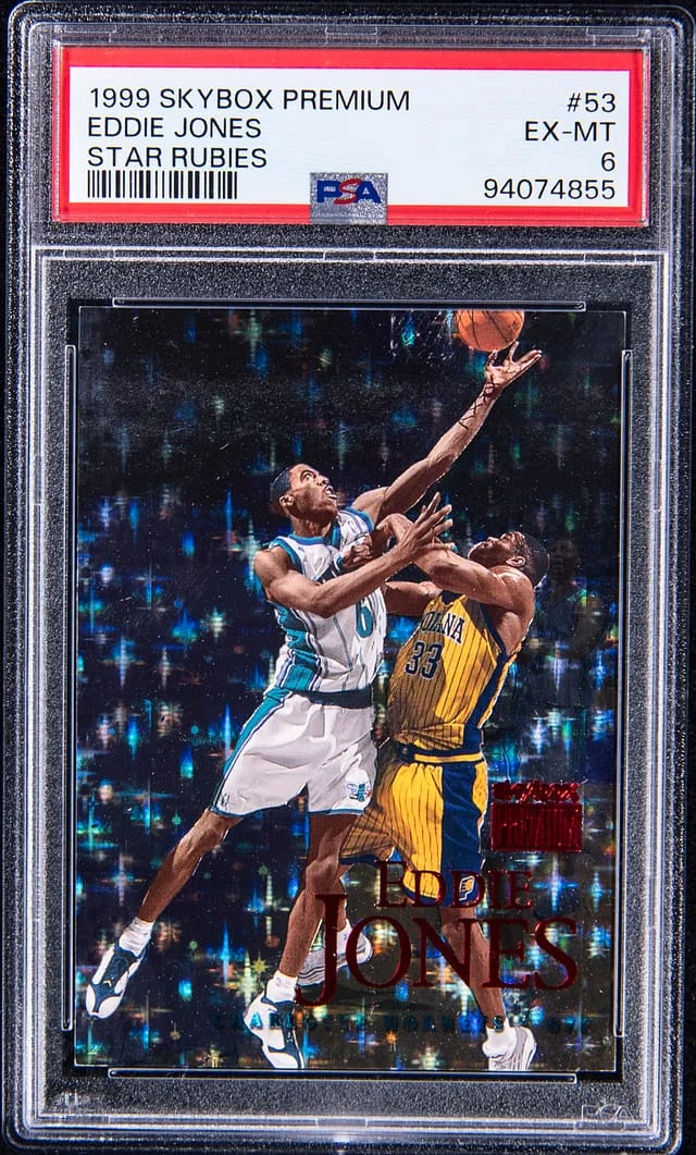 1999-00 SkyBox Premium Eddie Jones Star Rubies #53 card image