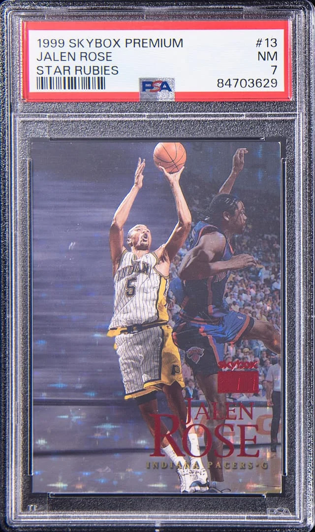 1999-00 SkyBox Premium Jalen Rose Star Rubies #13 card image