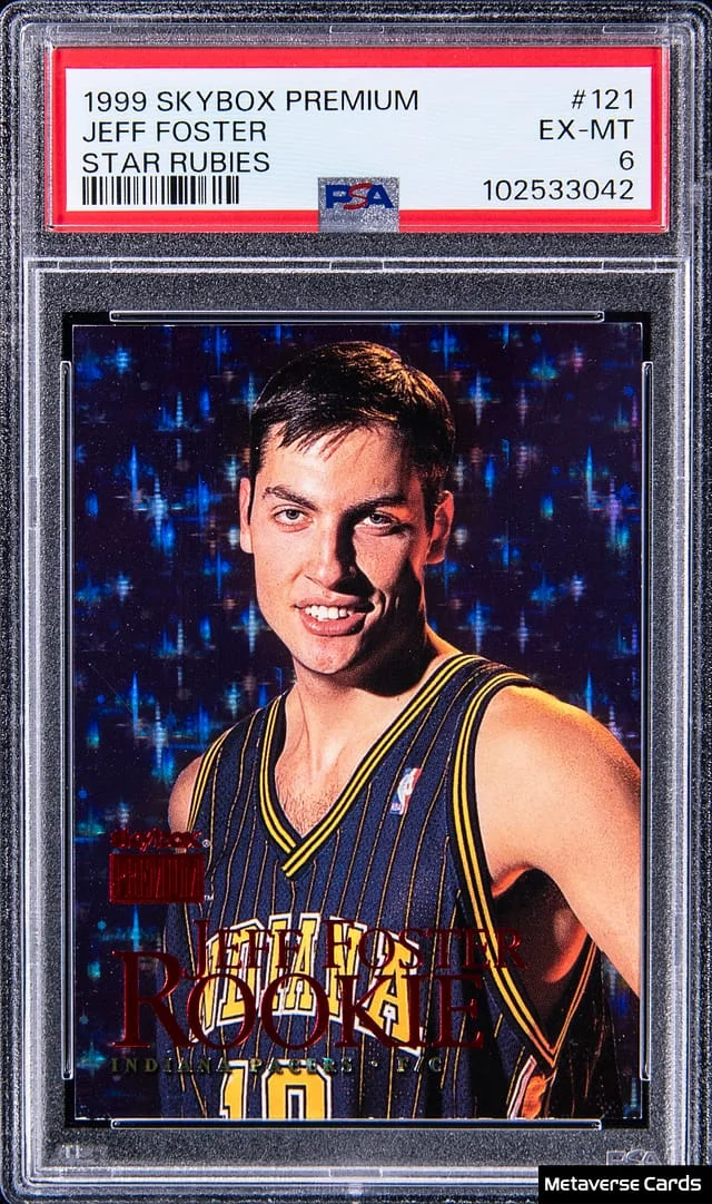 1999-00 SkyBox Premium Jeff Foster Star Rubies #121 card image