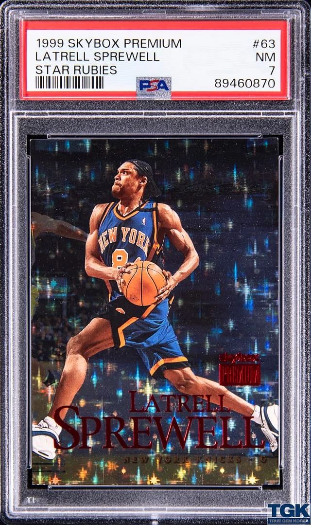 1999-00 SkyBox Premium Latrell Sprewell Star Rubies #63 card image