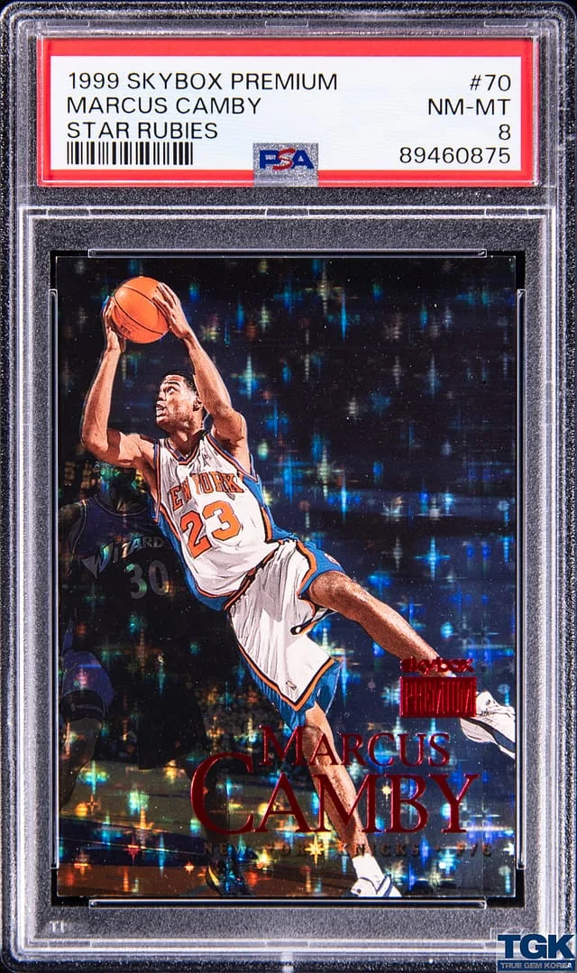 1999-00 SkyBox Premium Marcus Camby Star Rubies #70 card image