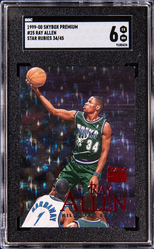 1999-00 SkyBox Premium Ray Allen Star Rubies #25 card image