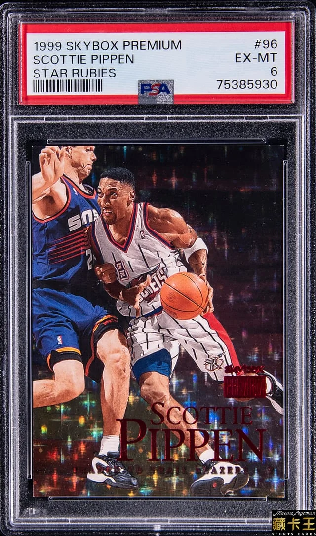 1999-00 SkyBox Premium Scottie Pippen Star Rubies #96 card image