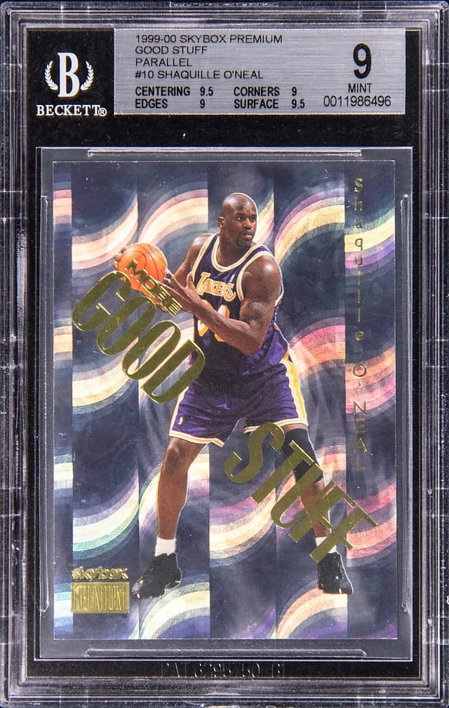 1999-00 SkyBox Premium Shaquille O'Neal Good Stuff Parallel #10 card image