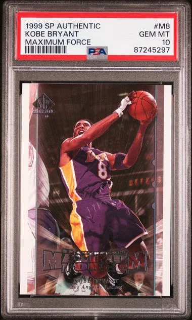 1999-00 SP Authentic Kobe Bryant Maximum Force #M8 card image